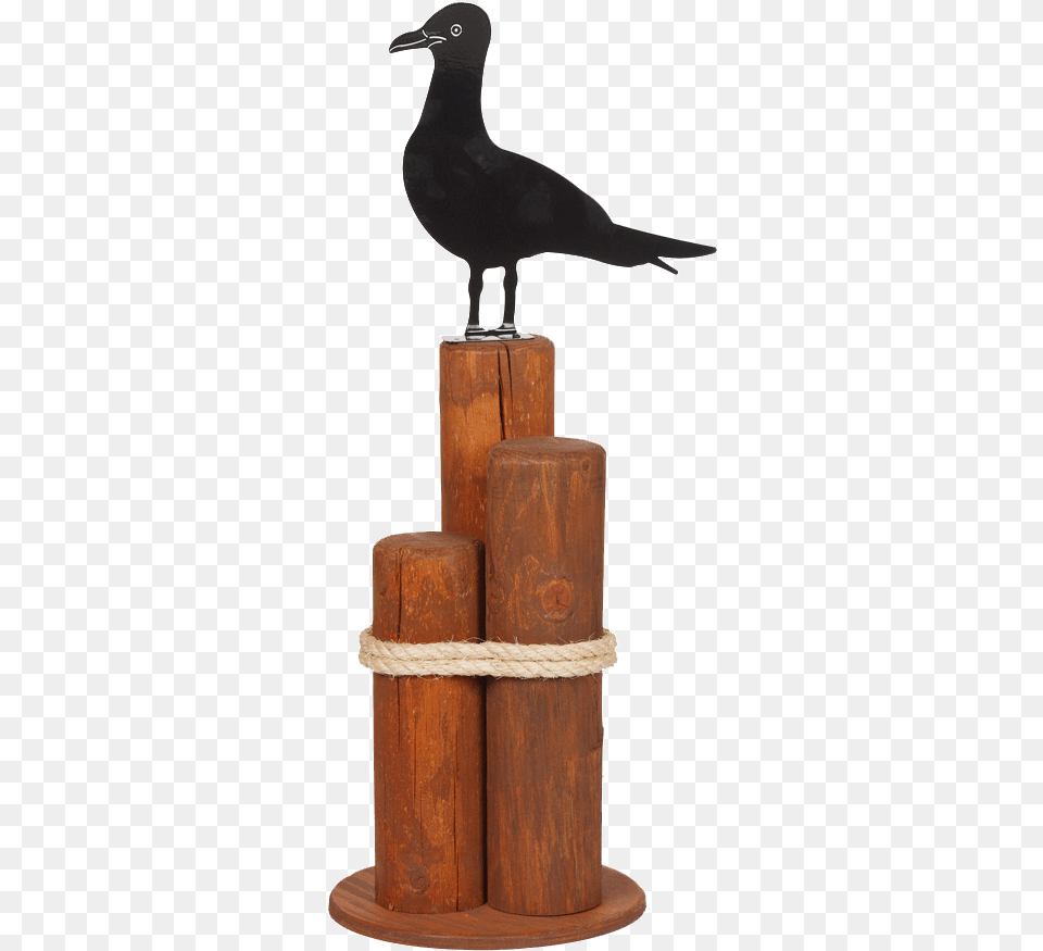 Lawn Pier Post Small Gull Decorative Pier Post, Wood, Plant, Tree, Animal Free Transparent Png