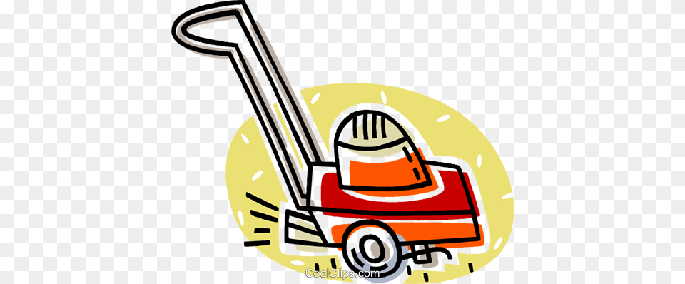 Lawnmower Royalty Vector Clip Art Illustration, Grass, Lawn, Plant, Device Free Png