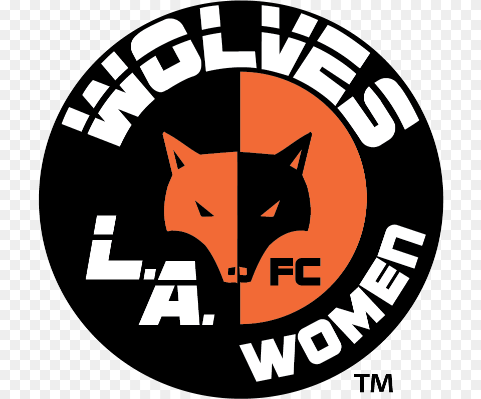 Lawolveswomenlogo 2 1 La Wolves Fc Logo, Symbol, Animal, Canine, Dog Png