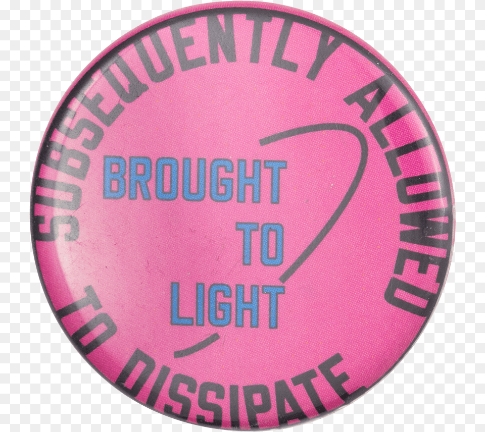 Lawrence Weiner Susequently Allowed To Dissipate Art Circle, Badge, Logo, Symbol, Disk Free Png Download