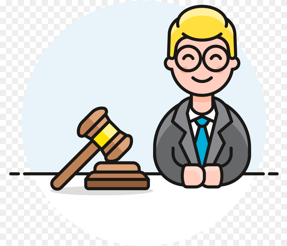 Lawyer Clipart Mallet Male Lawyer Clipart, Face, Head, Person, Device Png Image
