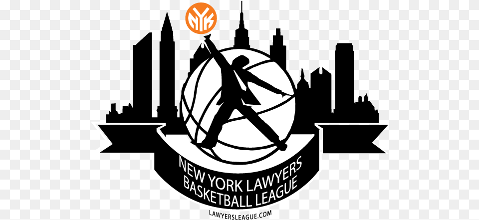 Lawyers League Logo New York Corporate Basketball League, Adult, Male, Man, Person Png