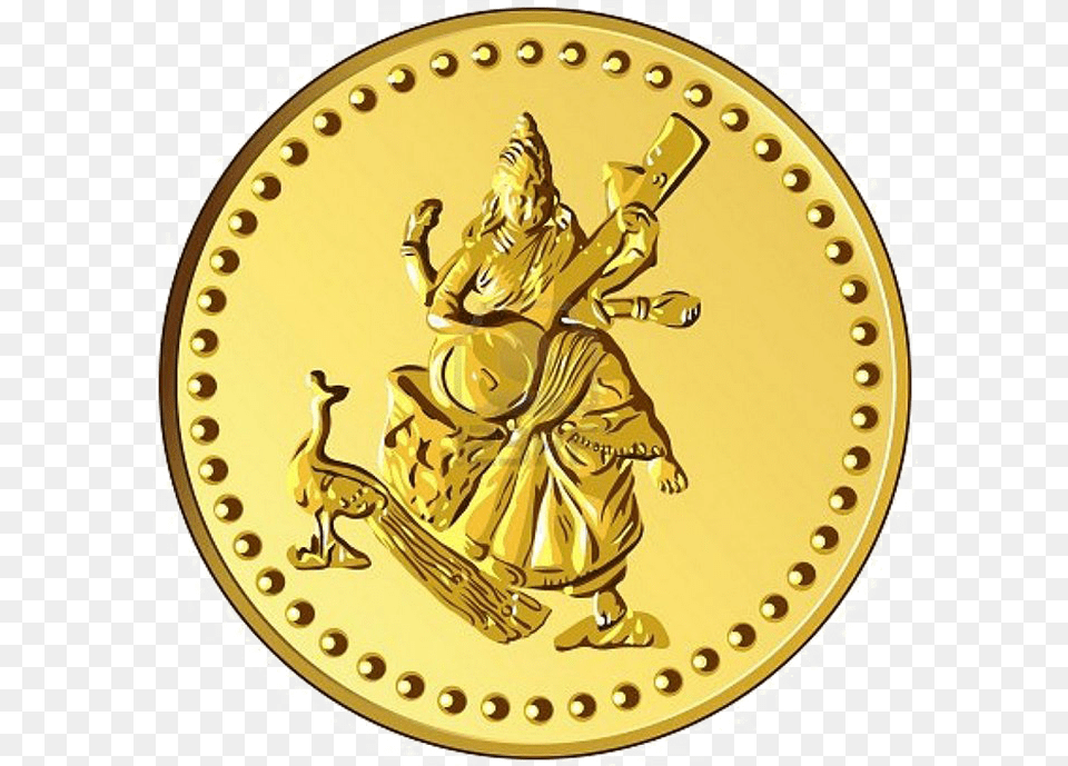 Laxmi Gold Coin, Person, Animal, Bird, Money Free Transparent Png