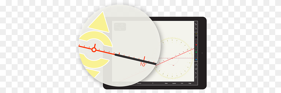 Lay Down A Few Lines To Guide Your Work Or Use Line Circle, Disk Free Png Download