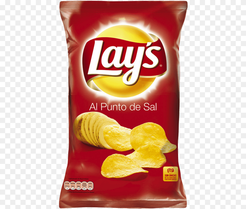 Lay S Lightly Salted Chips Lays Al Punto De Sal, Food, Snack, Ketchup, Bread Png Image
