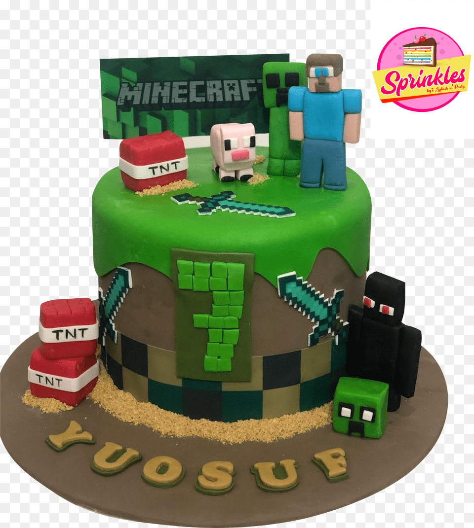 Layer Roblox Cake Hd 1 Tier Roblox Cake, Birthday Cake, Cream, Dessert, Food Free Png Download