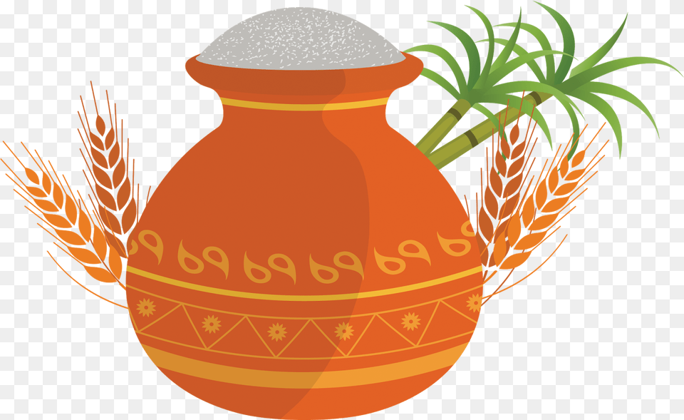 Layered Sankranti Pot For Sankranti Design, Pottery, Jar, Vase, Urn Free Png