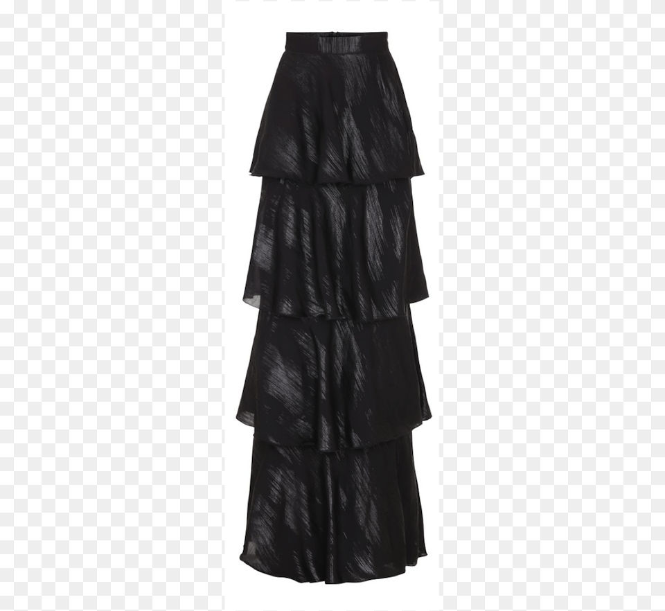 Layered Skirt Black Amp Silver A Line, Clothing, Miniskirt Free Png