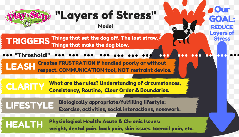 Layers Of Stress Poster, Advertisement, Animal, Canine, Dog Free Png Download