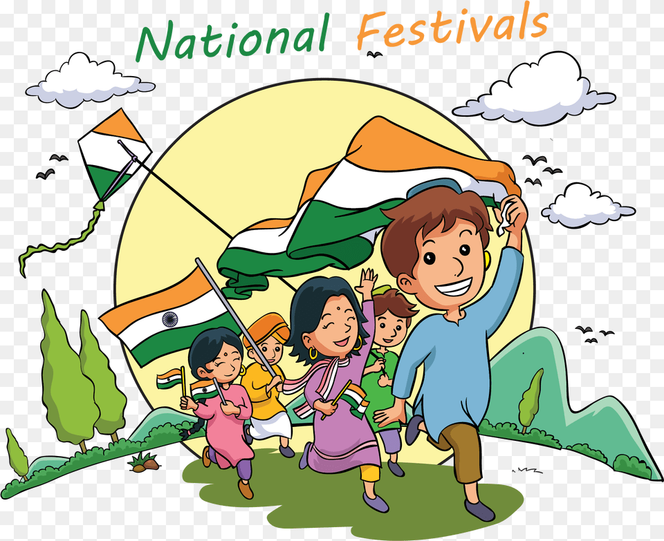Layout Styles 3 National Festivals Of India, Book, Comics, Publication, Baby Free Transparent Png
