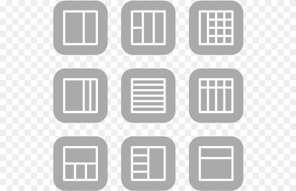 Layouts Outline Icon In Style Flat Rounded Square White Molde Para Cunita Para Baby Shower, Architecture, Building, Condo, Housing Free Png Download