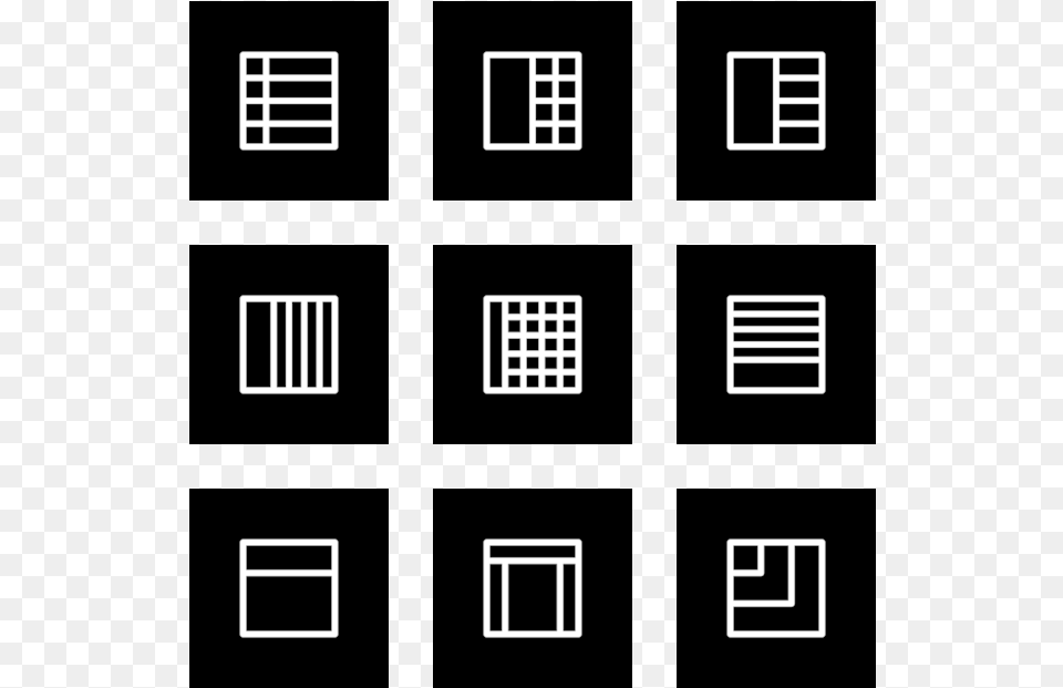 Layouts Outline Icon In Style Flat Square White On Tile Dashboard, Scoreboard, Pattern, City, Architecture Png