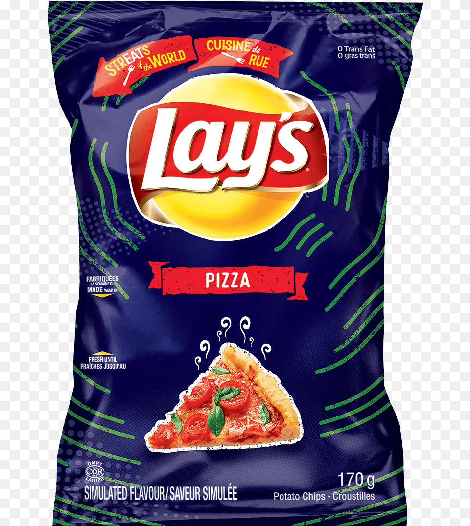 Layquots Pizza Flavour Potato Chips Pizza Lays Chips, Food, Snack, Bread Free Png Download