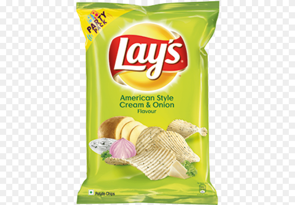 Lays American Style Cream And Onion, Bread, Cracker, Food, Snack Png Image