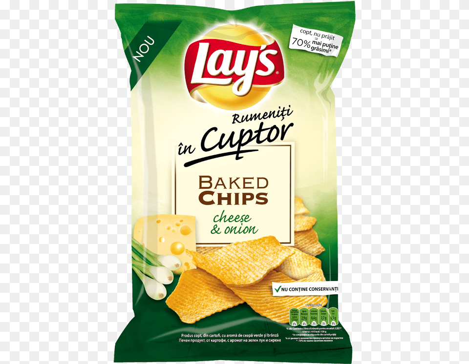 Lays Baked Cheeseonion Lays Rumeniti In Cuptor, Bread, Cracker, Food, Snack Png Image