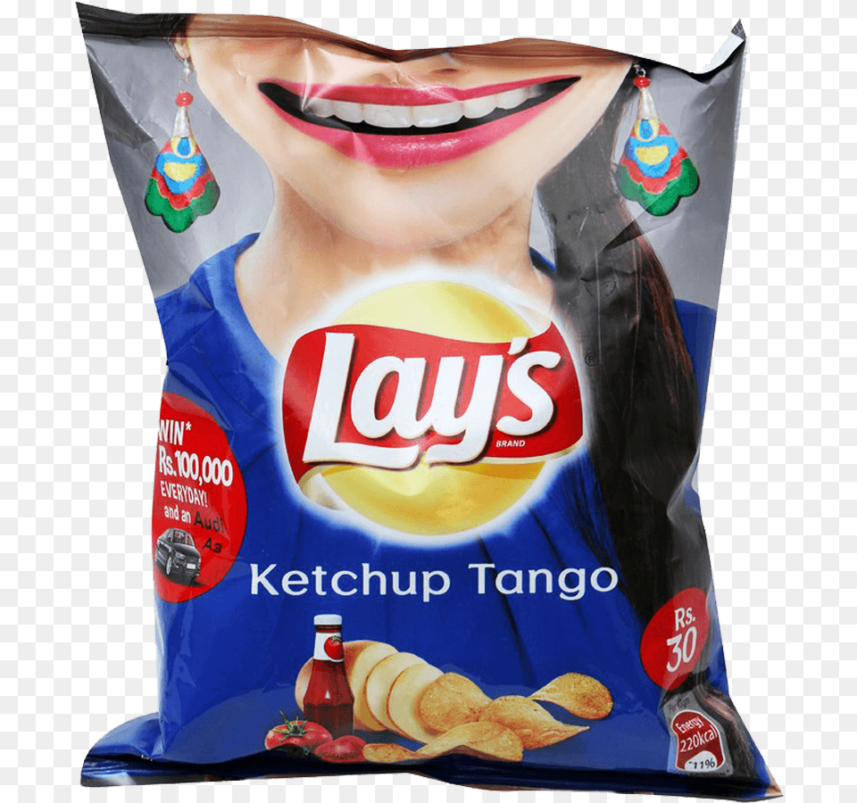 Lays Chips Ketchup Tango 40 Gm Lays Flamin Hot, Food, Snack, Adult, Female Free Transparent Png