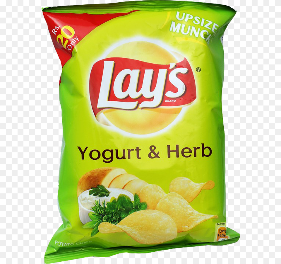 Lays Chips Yogurt Amp Herb 27 Gm Lay39s Potato Chips, Food, Snack Png