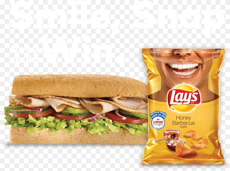 Lays Sweepstakes At Subway, Sandwich, Food, Advertisement, Lunch Free Transparent Png