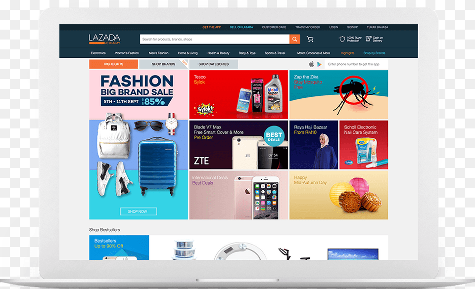 Lazada Shopping Cart, Computer, Electronics, Mobile Phone, Person Png