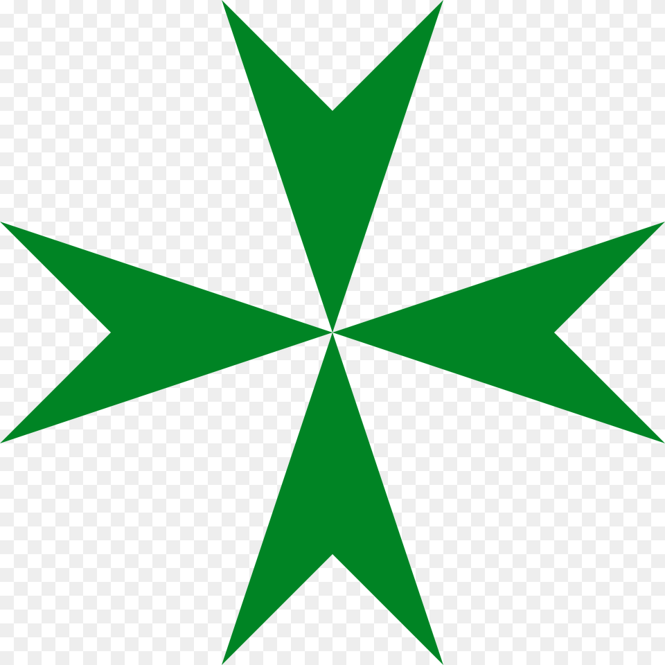 Lazarus Cross Clipart, Green, Leaf, Plant, Star Symbol Free Transparent Png