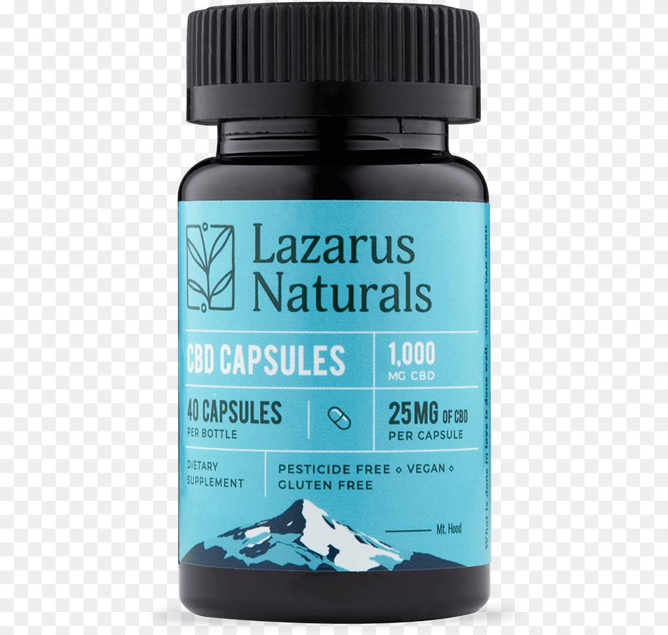 Lazarus Naturals 25mg Full Spectrum Cbd Capsules Lazarus Naturals Capsules, Bottle, Can, Tin Png