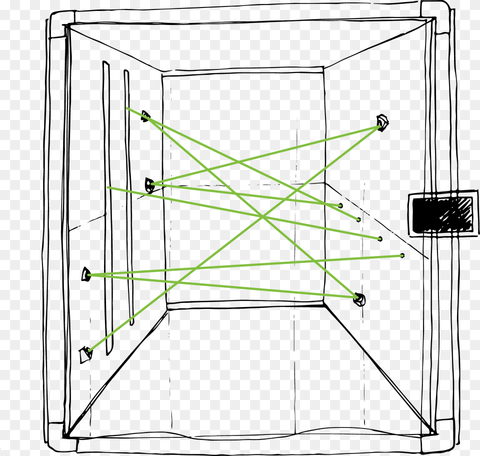 Lazer Maze Is A Large Closed Structure Inside Which Make Laser Maze, Door, Bow, Chart, Plot Free Transparent Png