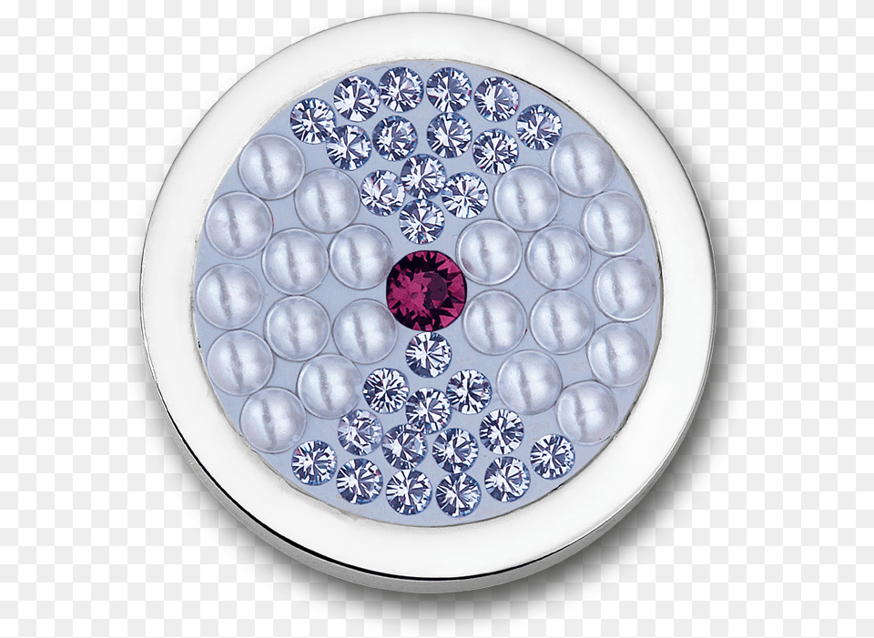Lazo Lavender Stainless Steel Disc With Swarovski Pearls Engagement Ring, Plate, Accessories, Diamond, Gemstone Png