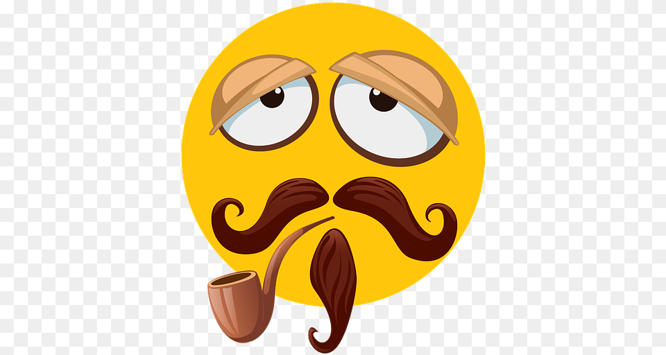 Lazy Emoji, Face, Head, Person, Mustache Png