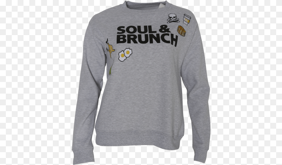 Lazy Load Soul And Brunch Sweatshirt, Clothing, Knitwear, Long Sleeve, Sweater Free Transparent Png