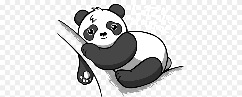 Lazy Panda Panda Keep Sleeping T Shirt, Animal, Wildlife, Mammal, Book Free Png