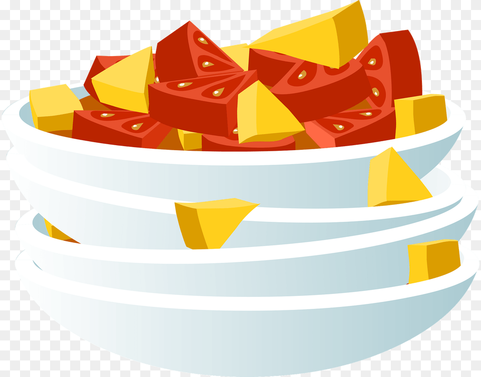 Lazy Salad In Bowls Stacked Up Clipart, Birthday Cake, Food, Dessert, Cream Png