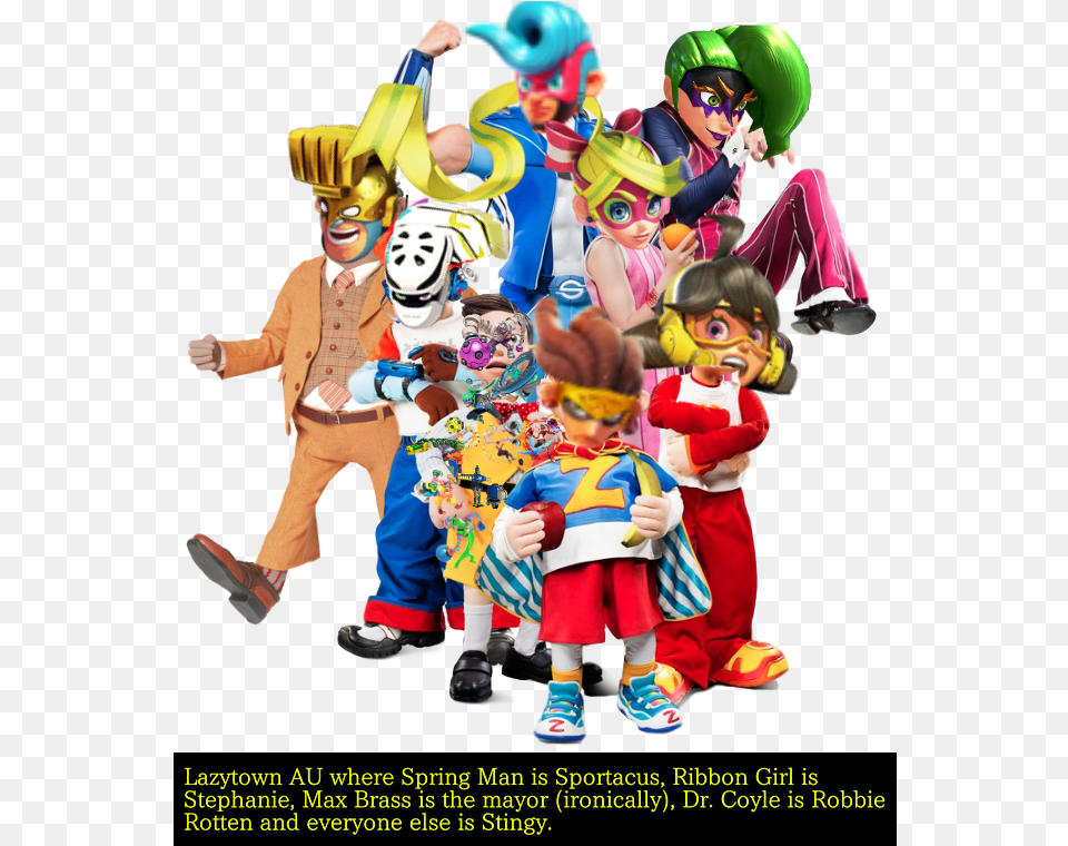 Lazy Town Sportacus Robbie, Adult, Person, Female, Woman Free Transparent Png