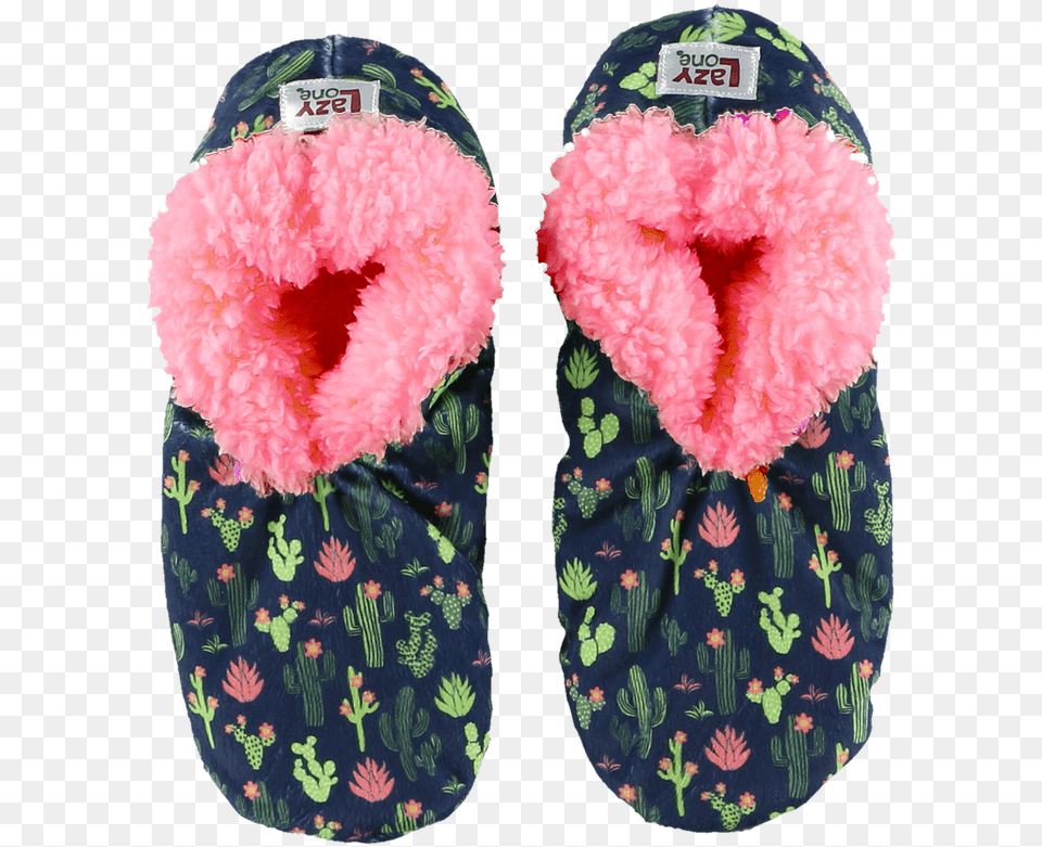 Lazyone Womens Cactus Fuzzy Feet Slipper Adult S, Clothing, Footwear, Shoe, Flip-flop Free Transparent Png
