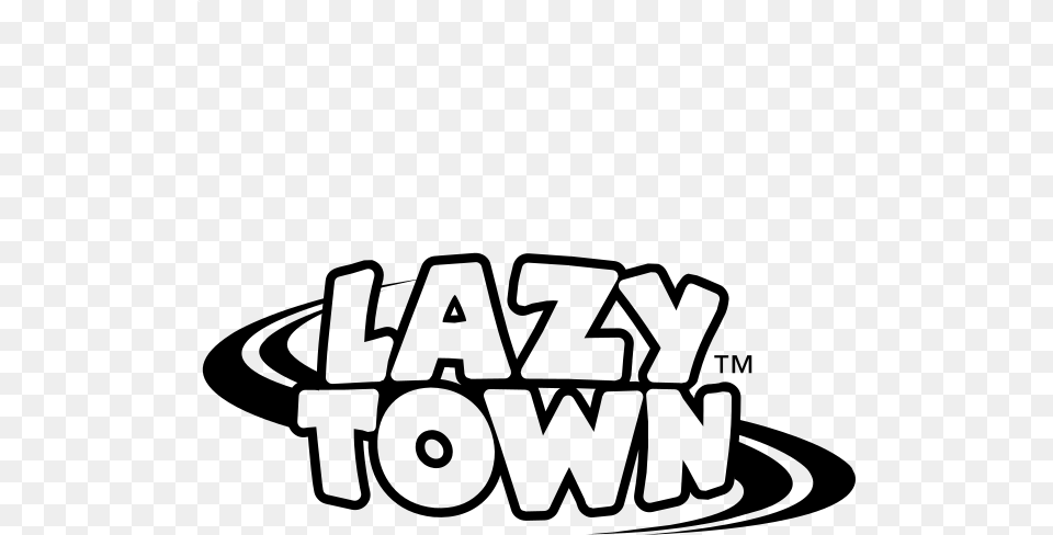 Lazytown Logo Clip Art, Gray Free Transparent Png