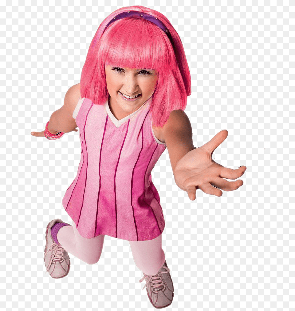 Lazytown Main Character Photos Lazy Town Stephanie Hands, Female, Child, Clothing, Costume Free Png Download