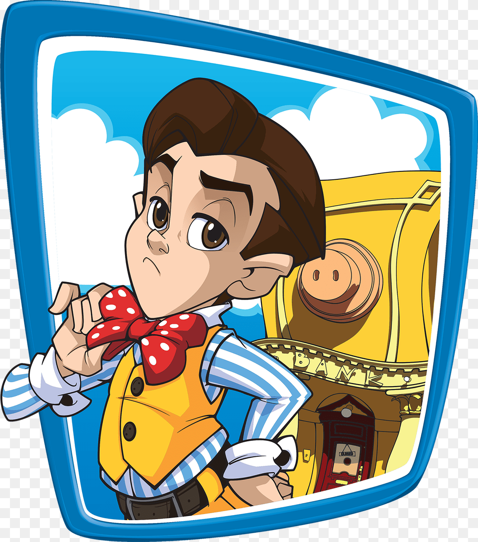 Lazytown Navigation Stingy Cartoon, Publication, Book, Comics, Person Free Png