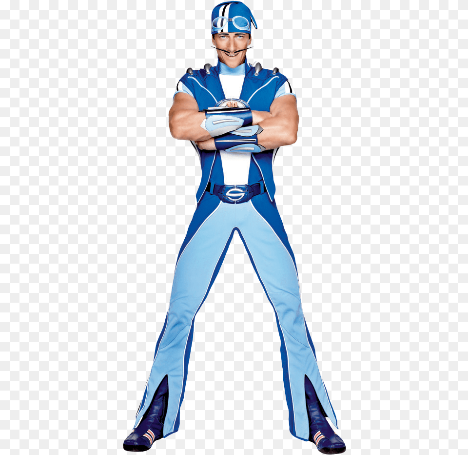 Lazytown Sportacus Arms Crossed Sportacus Lazy Town Characters, Team Sport, People, Person, Footwear Free Transparent Png