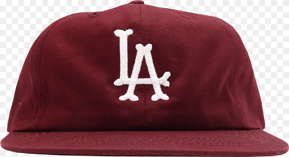 Lb La Bones Burgundy Hat La Bones Hat, Baseball Cap, Cap, Clothing, Maroon Free Png