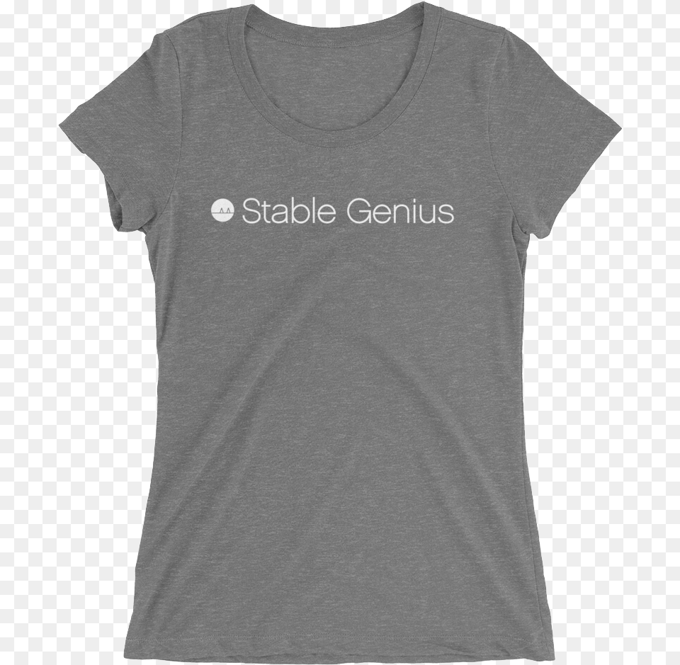 Lbte Stable Genius Charcoal Shirt Mockup Flat Front, Clothing, T-shirt Png Image