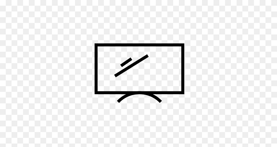 Lcd Tv Led Tv Netflix Icon With And Vector Format For, Gray Png Image