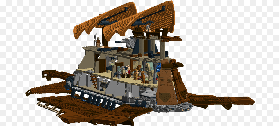 Ldd Moc The Khetanna Jabbau0027s Sail Barge Lego Star Wars Lego Star Wars Moc Ship, Machine Png