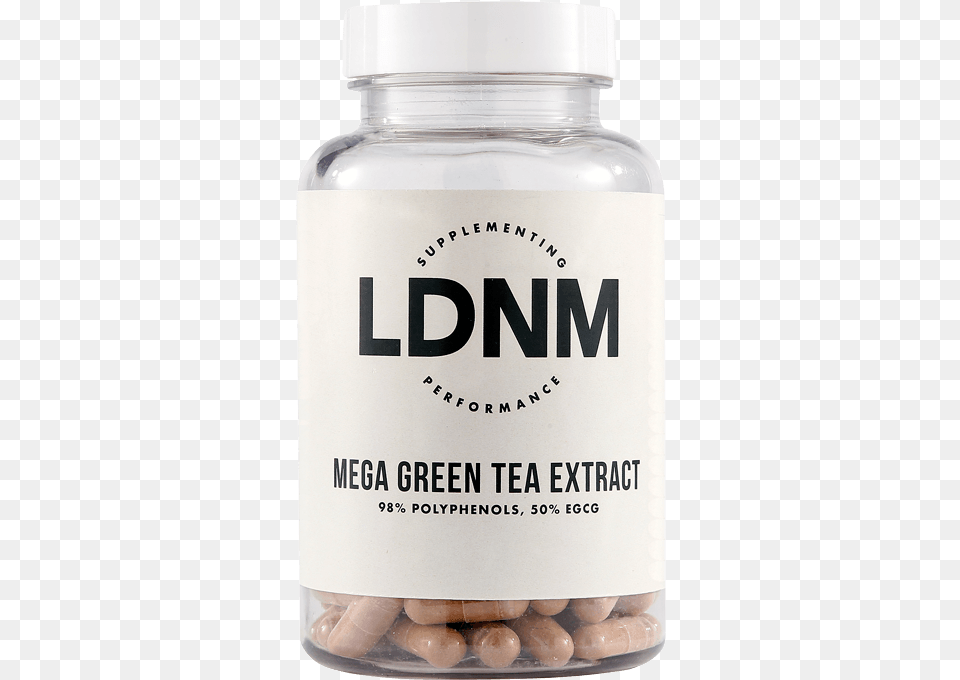 Ldnm Mega Green Tea Extract Agaricus, Jar Free Png