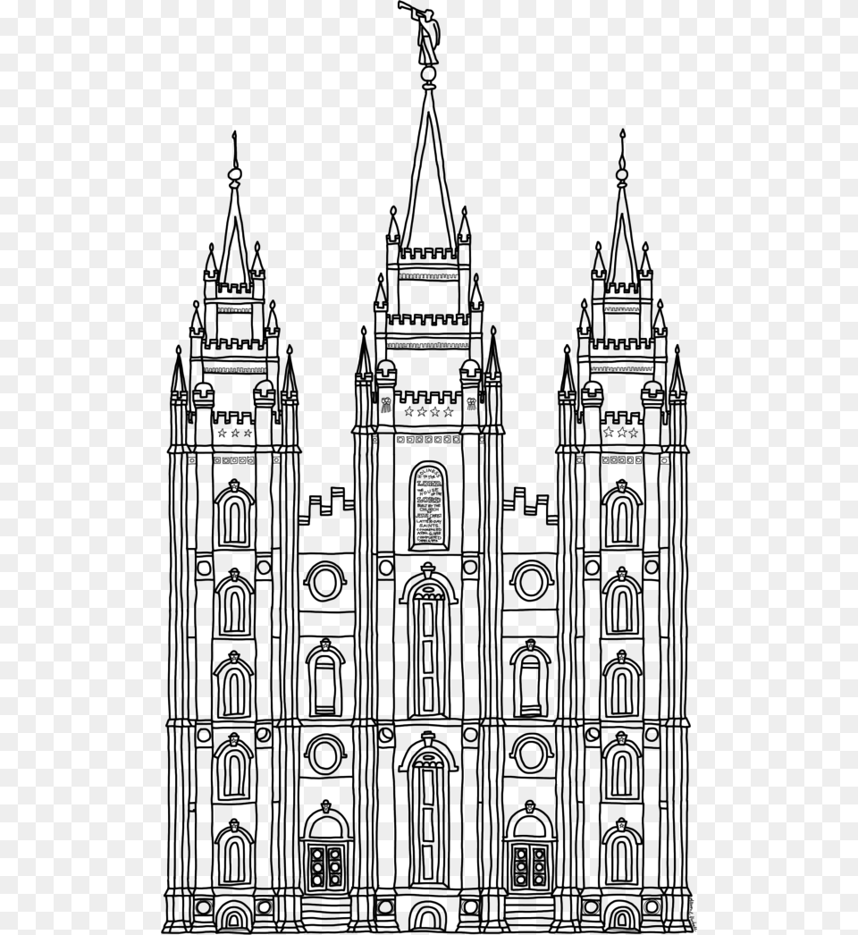 Lds Salt Lake Temple Clip Art, Tower, Architecture, Bell Tower, Building Png Image