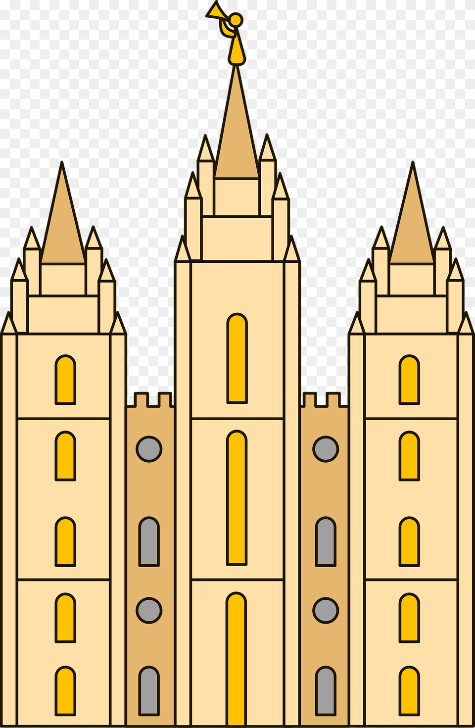 Lds Temple Clipart, Architecture, Tower, Spire, City Png