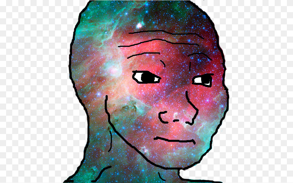 Le Cancer Man Face Feel Universe, Nebula, Astronomy, Outer Space, Person Png Image