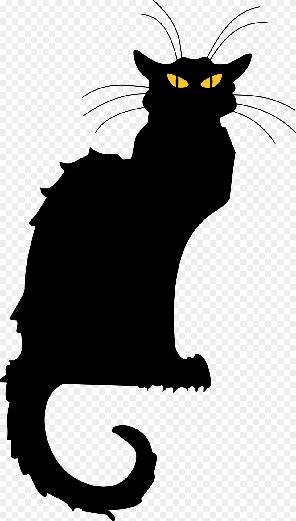 Le Chat Noir, Animal, Cat, Mammal, Pet Png Image