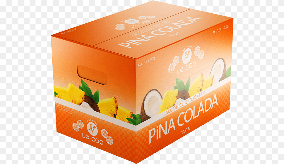 Le Coq Pina Colada Download Box, Cardboard, Carton, Plant, Produce Free Transparent Png