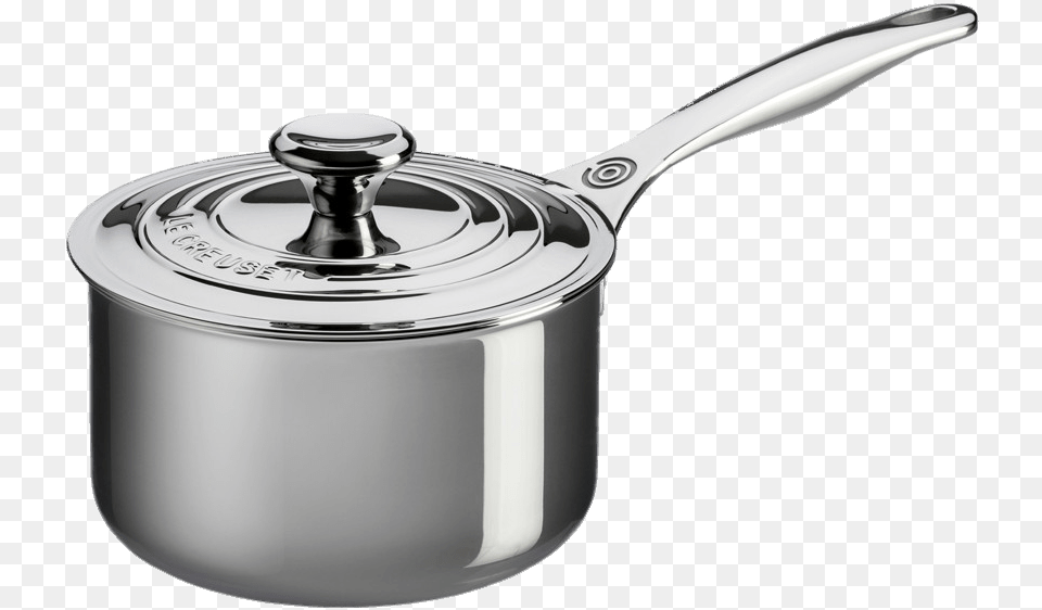 Le Creuset Stainless Steel Saucepan, Cooking Pan, Cookware, Smoke Pipe Png Image