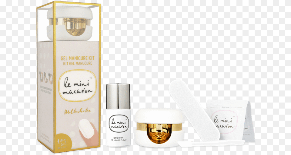 Le Mini Macaron Gel Manicure Kit White, Bottle, Lotion, Cosmetics, Head Free Png Download