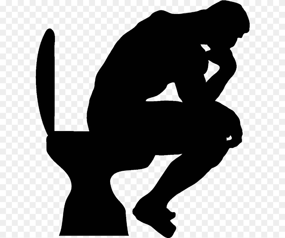 Le Penseur, Silhouette, Person Free Png Download